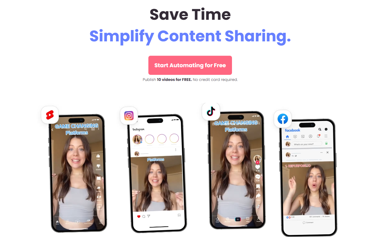 Repurpose.io dashboard overview showing active workflows and connections for content creators