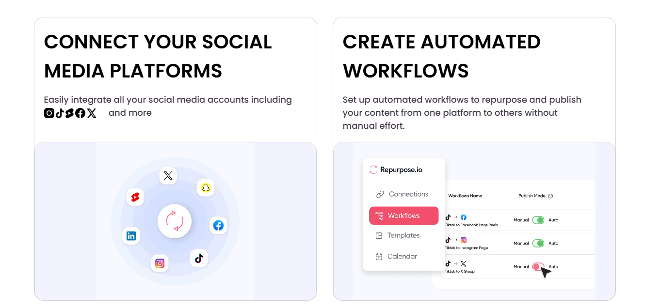 Visual settings in Repurpose.io allowing users to customize video style and captions