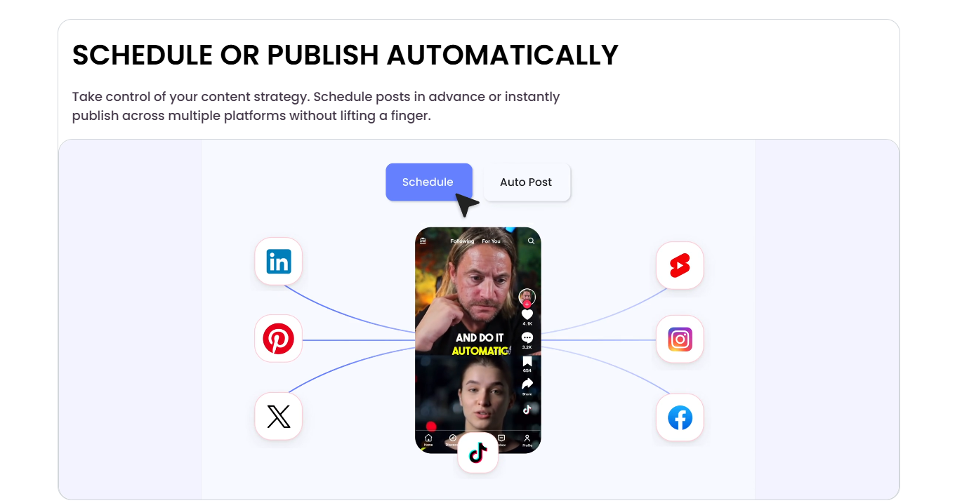 Repurpose io login screen and secure connection authorization for social media accounts